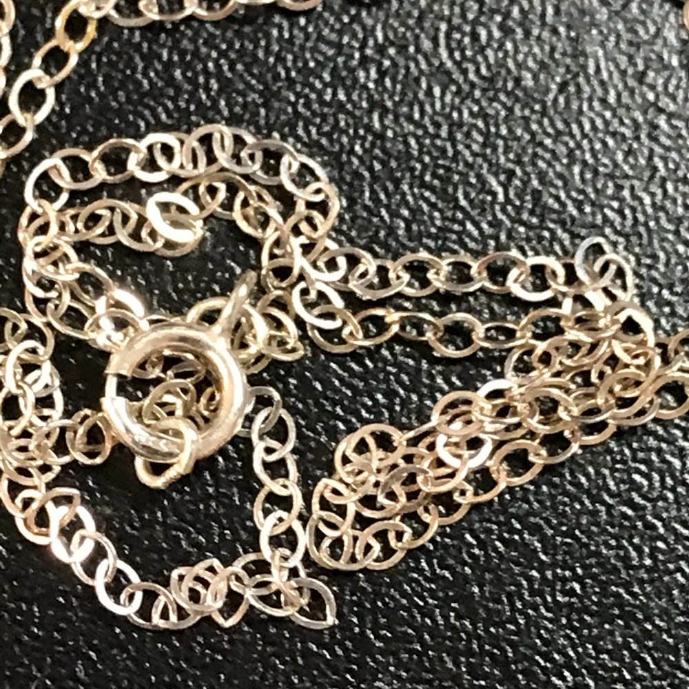 18" 1.45 mm Sterling Silver Cable Chain Necklace